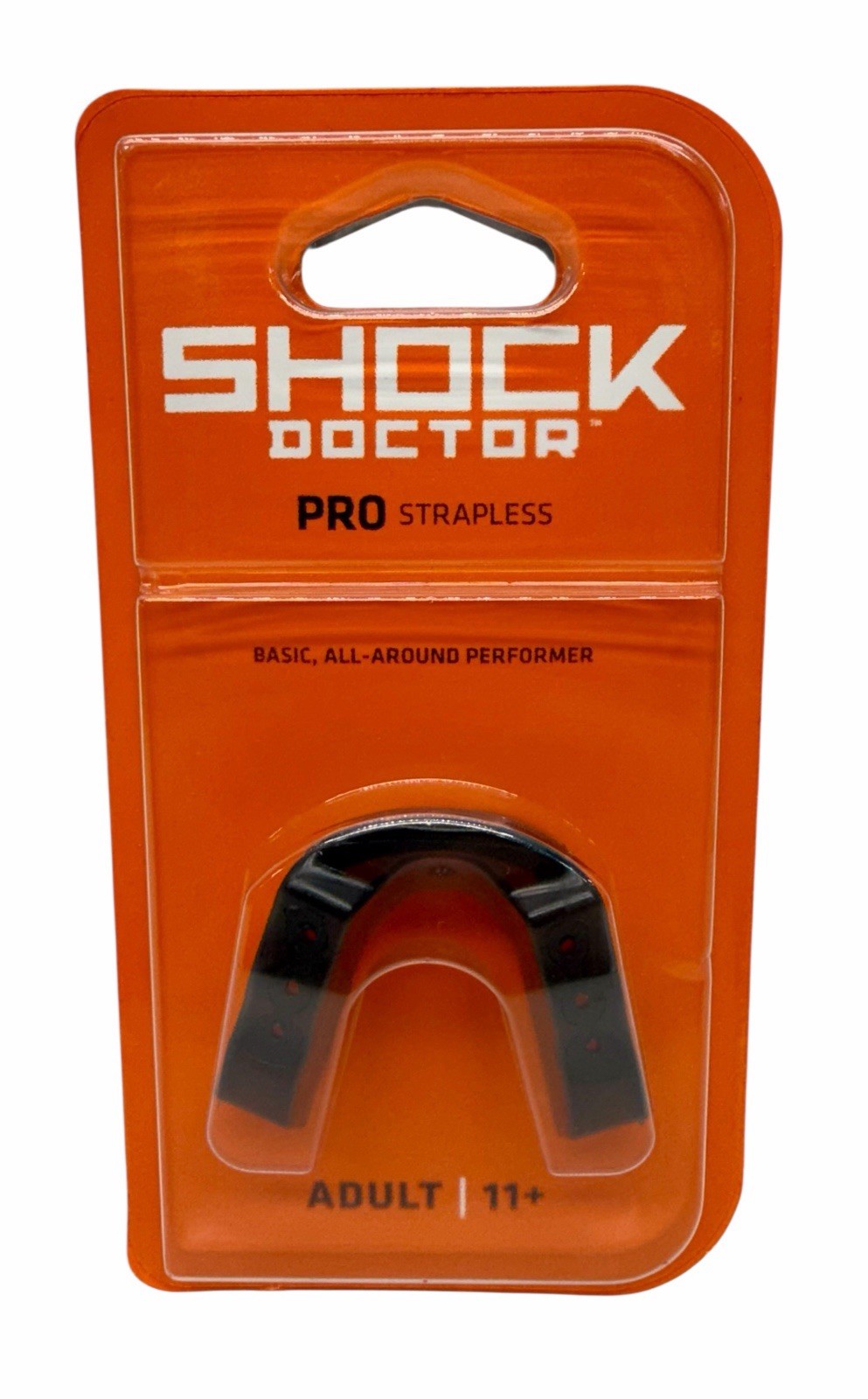 Mouthguard Shock Doctor - Pro Strapless  Adult 11+ Latex Free Works With Braces