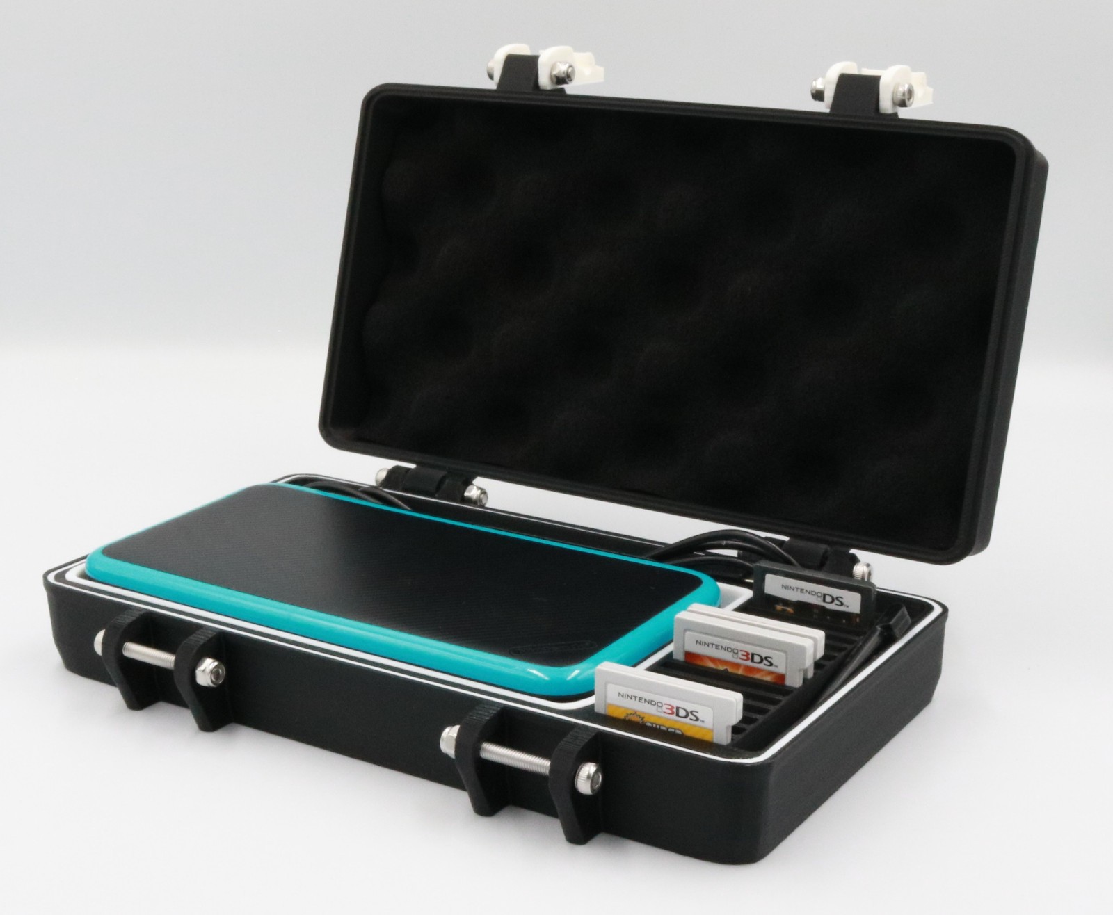 Rugged Protective Carrying Case for 2DS XL with TPU Cushion & O-ring