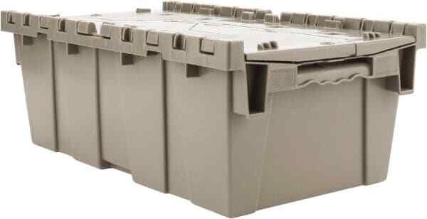 Quantum QDC2012-7 Gray Attached-Top Container, 19.6" L x 11.6" W x 7-1/2" H