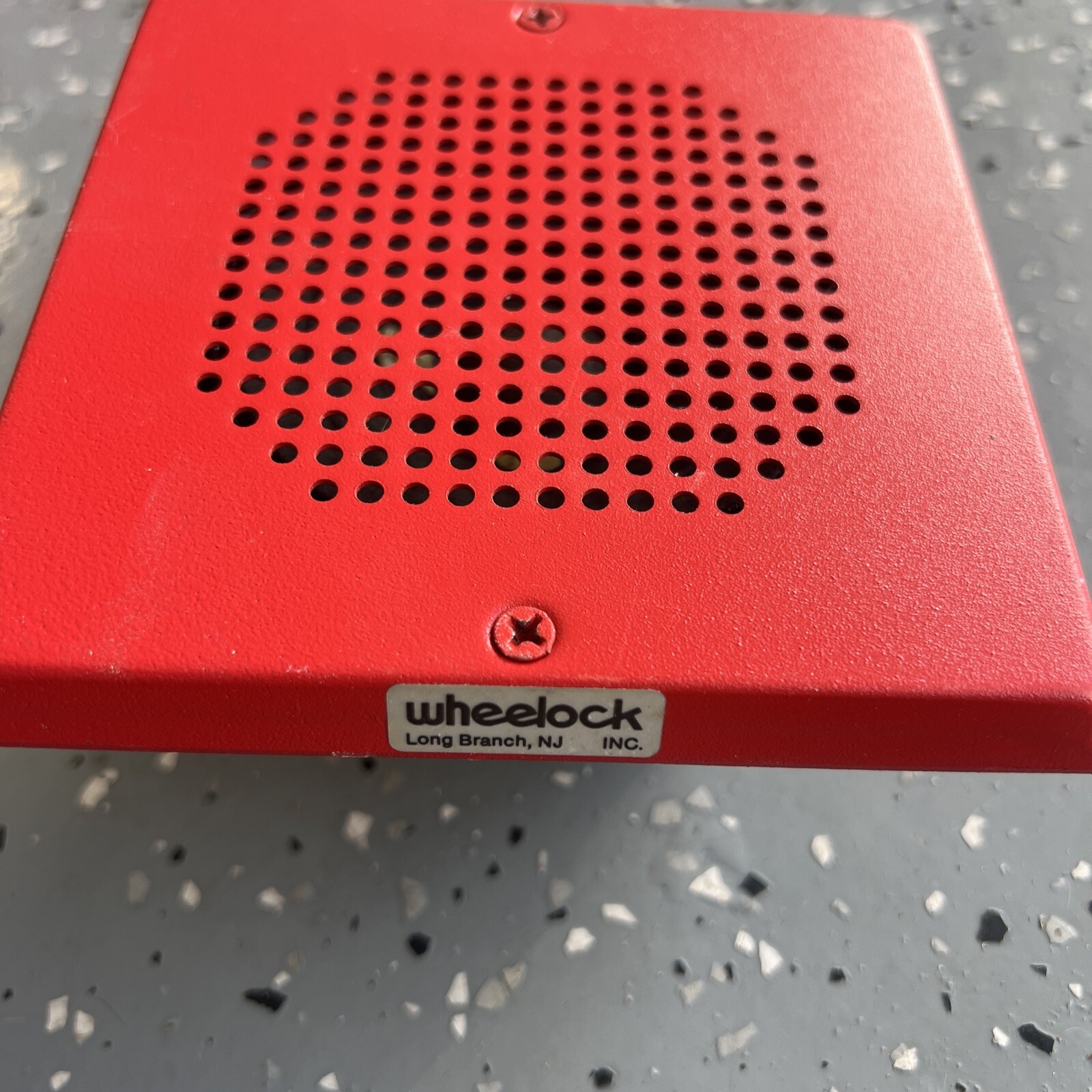 Wheelock E70-R Speaker - Square Grille - RED