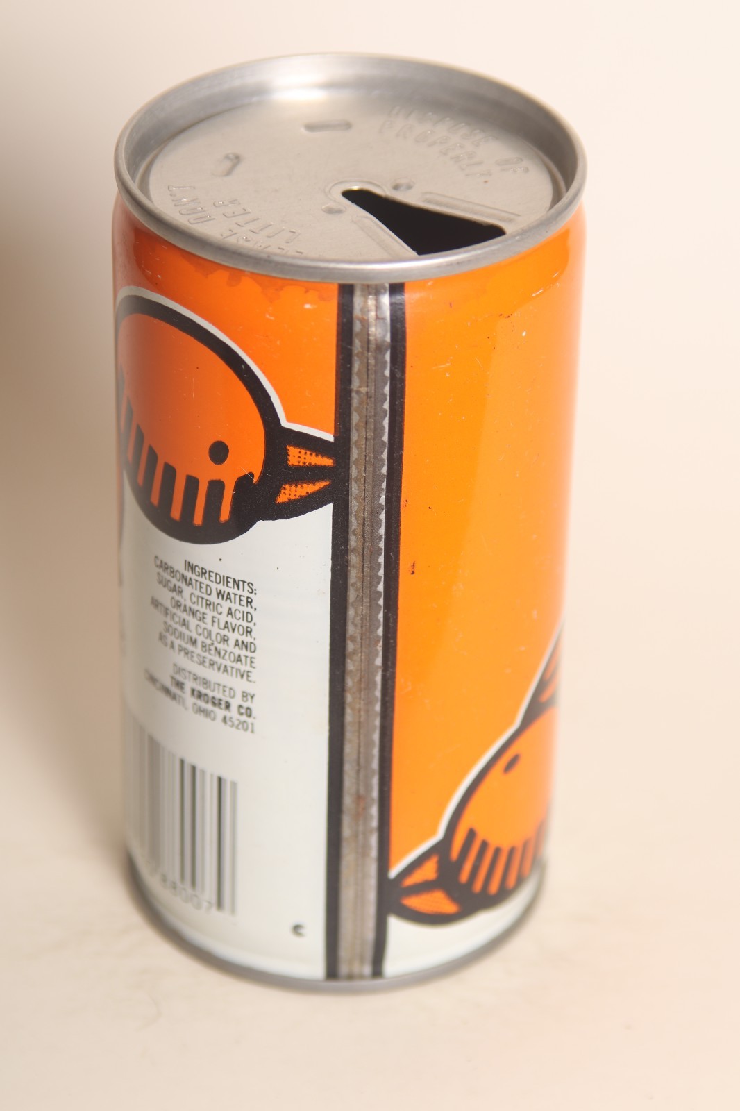 Big K Orange soda can