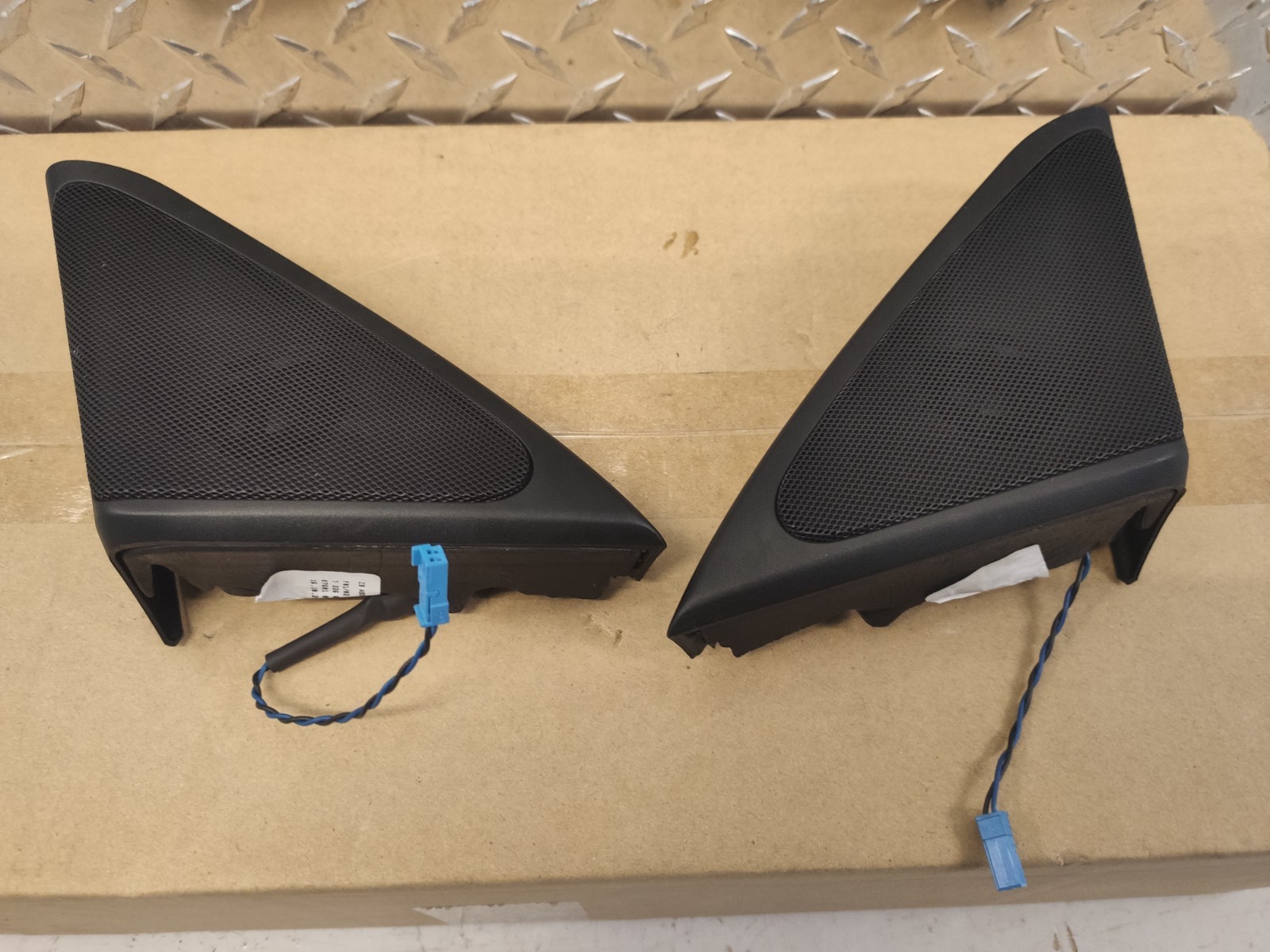 Genuine BMW F01 F02 7 Series Front door Speaker Tweeters +Covers Hi-Fi Audio L+R