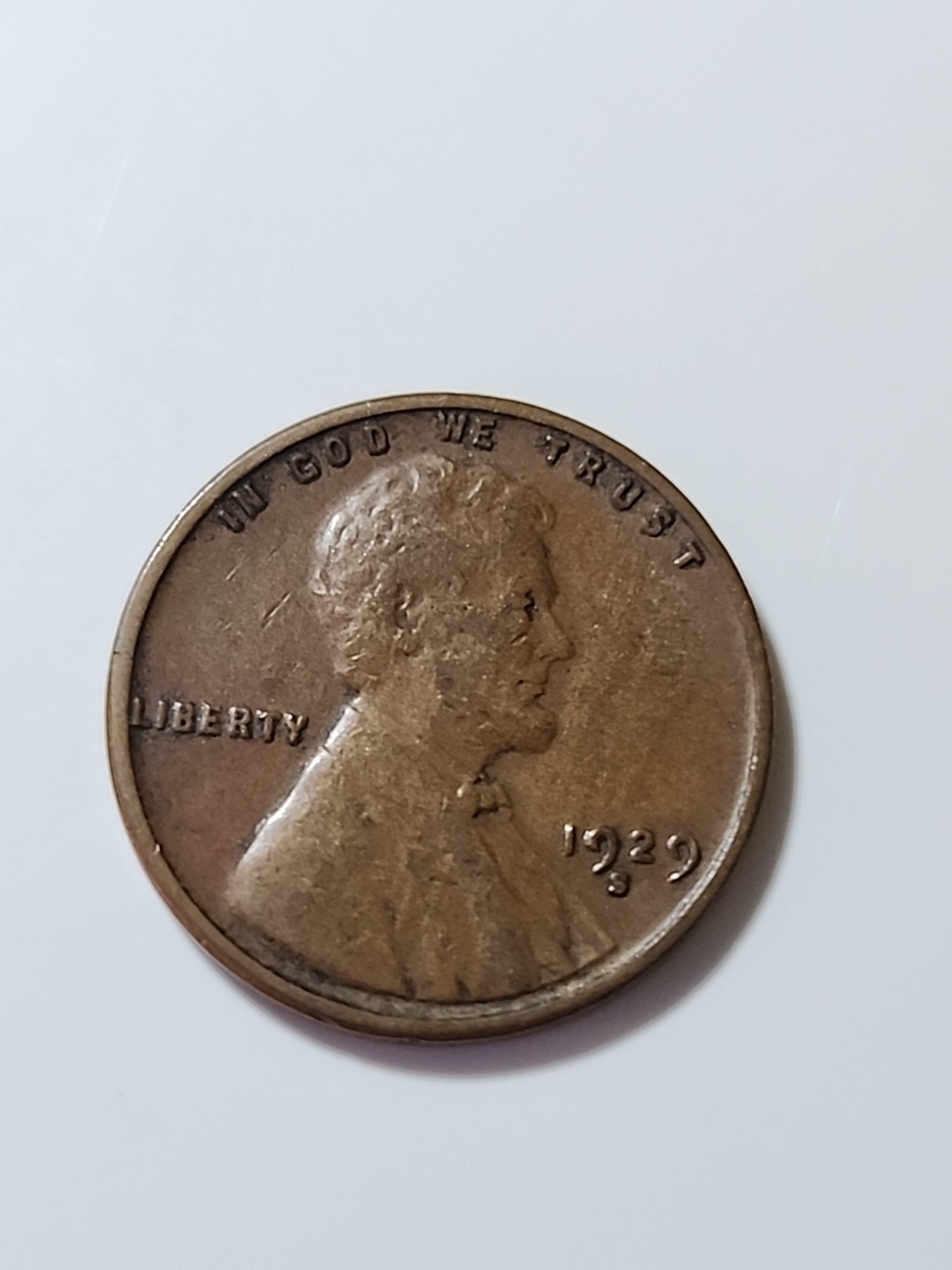 1929-S Lincoln Wheat Cent - Good condition - S close to 9