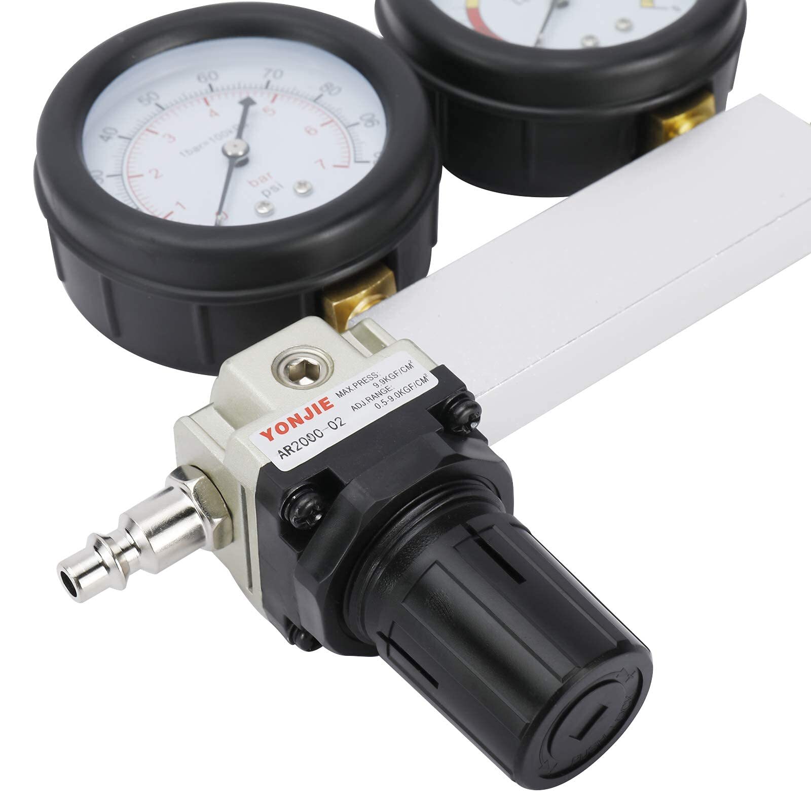 KUNTEC Cylinder Leak Down Tester Engine Compression Diagnostics Test Tool Kit