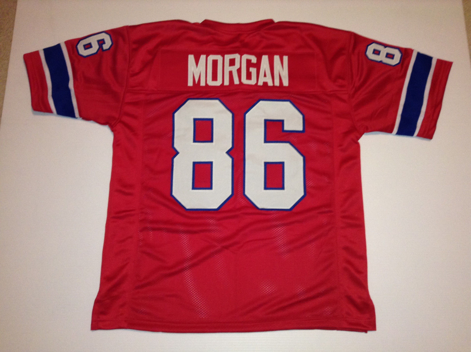 UNSIGNED CUSTOM Sewn Stitched Stanley Morgan Red Jersey - M, L, XL, 2XL, 3XL