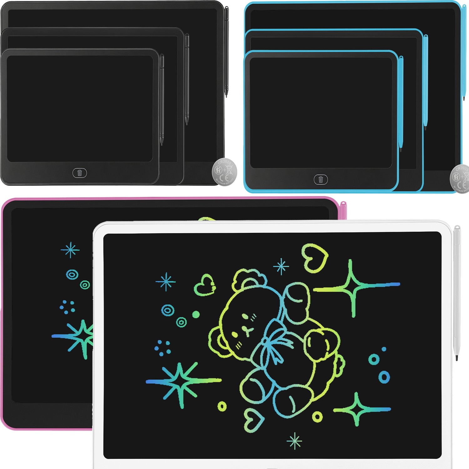 LCD Writing Tablet for Kids  Reusable Educational Learning Travel Toys Birthday