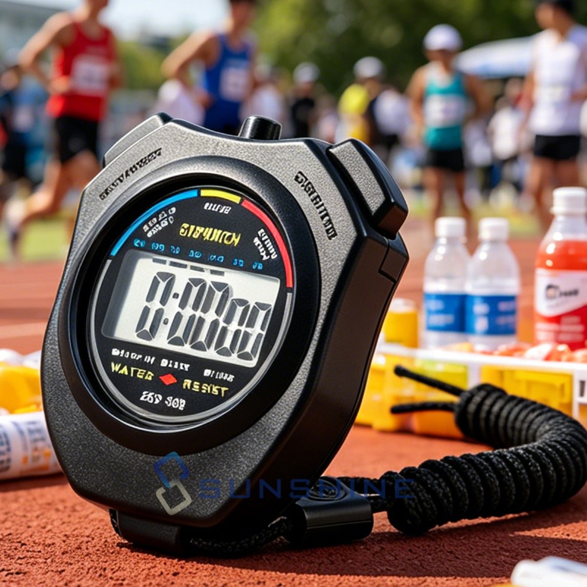 LCD Digital Stopwatch Sports Counter Timer Watch Handheld Countdown Stop Timer
