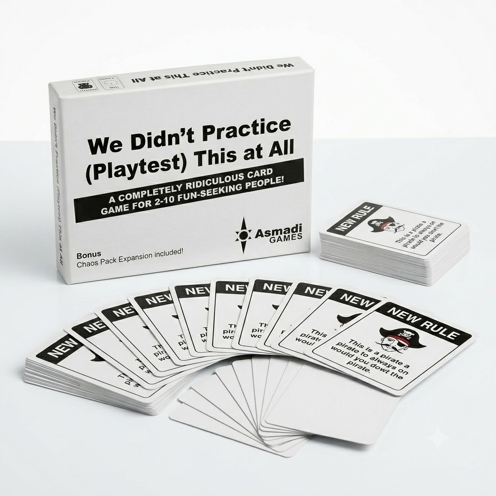 We Didn't Practice (Playtest) This at All Party Card Game by Asmadi Games