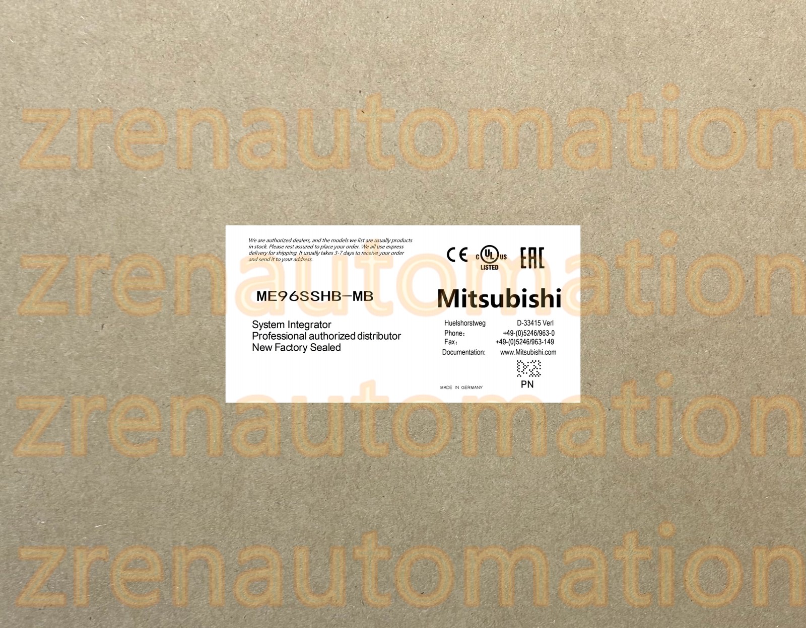 ME96SSHB-MB Mitsubishi PLC Module/CPU/Servo Driver Fast Shipping HTQ0