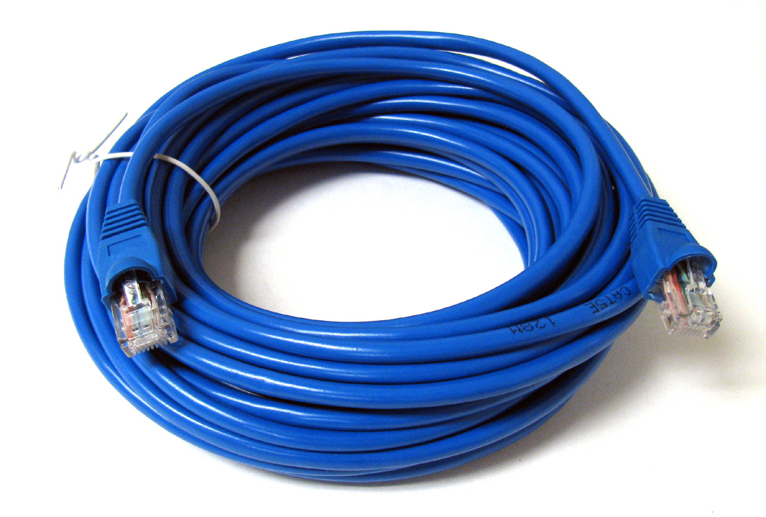 30FT 30' FT RJ45 CAT6 CAT 6 PATCH ETHERNET LAN NETWORK BLUE CABLE