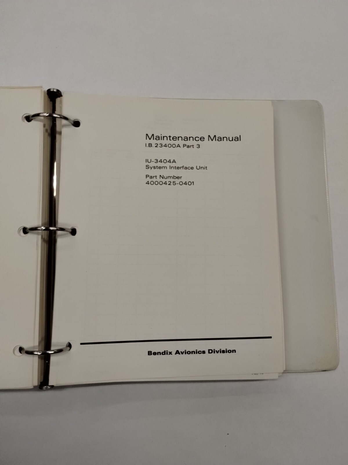 Bendix RNS-3400 Area Navigation System Maintenance Manual July 1973-Original