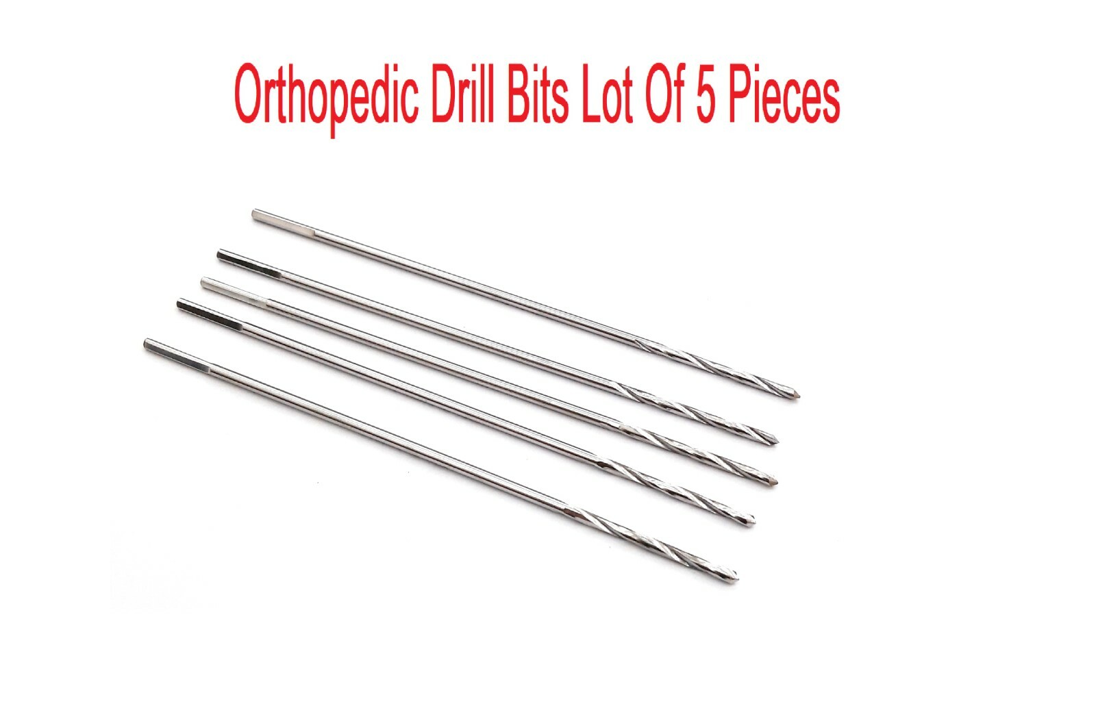 Orthopedic new Drill bit 2.7 mm length 150 mm lot of 5 piece surgical instrument