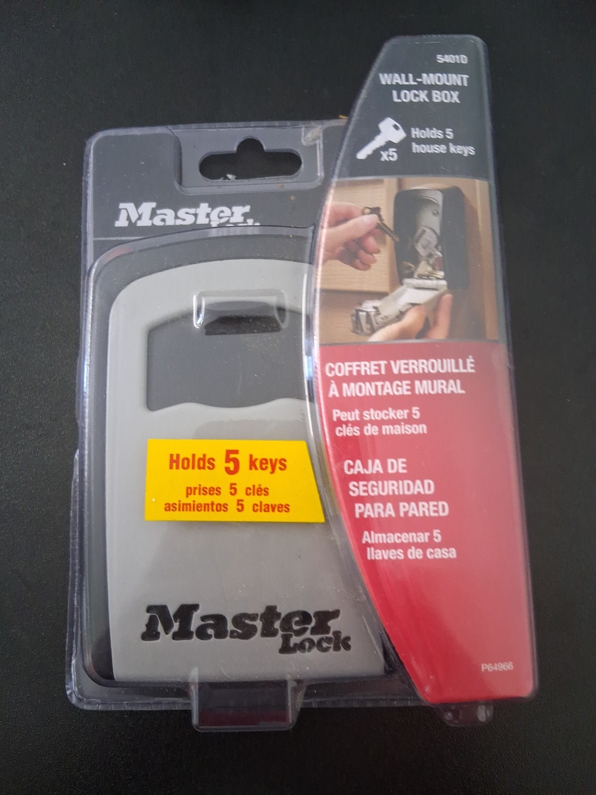 Master Lock  Combination 5 Key Steel Box 5401D
