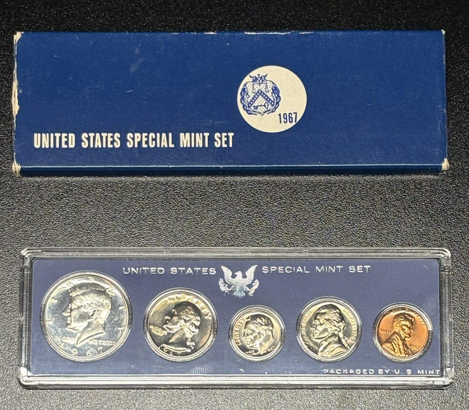 1967 U.S. Special Mint Set - SMS - 5-Coin Set - U.S. Mint Plastic Packaging