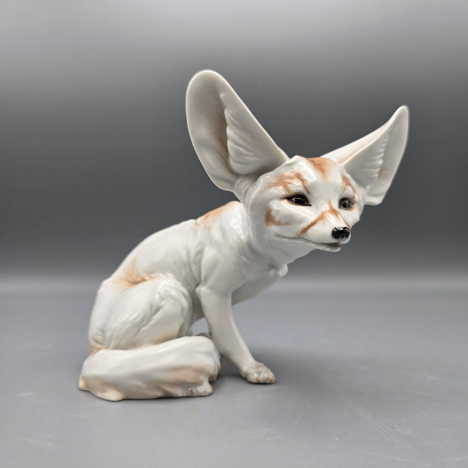 Vintage Augarten Porcelain Fennec Desert Fox Figurine