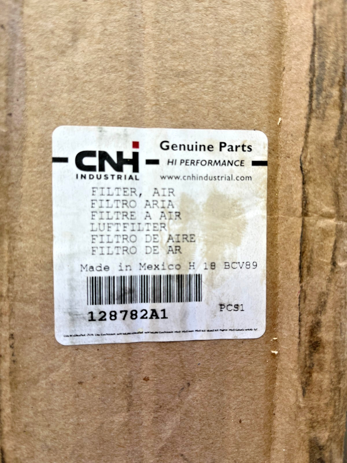 128782A1 OEM CNH AIR FILTER Case IH