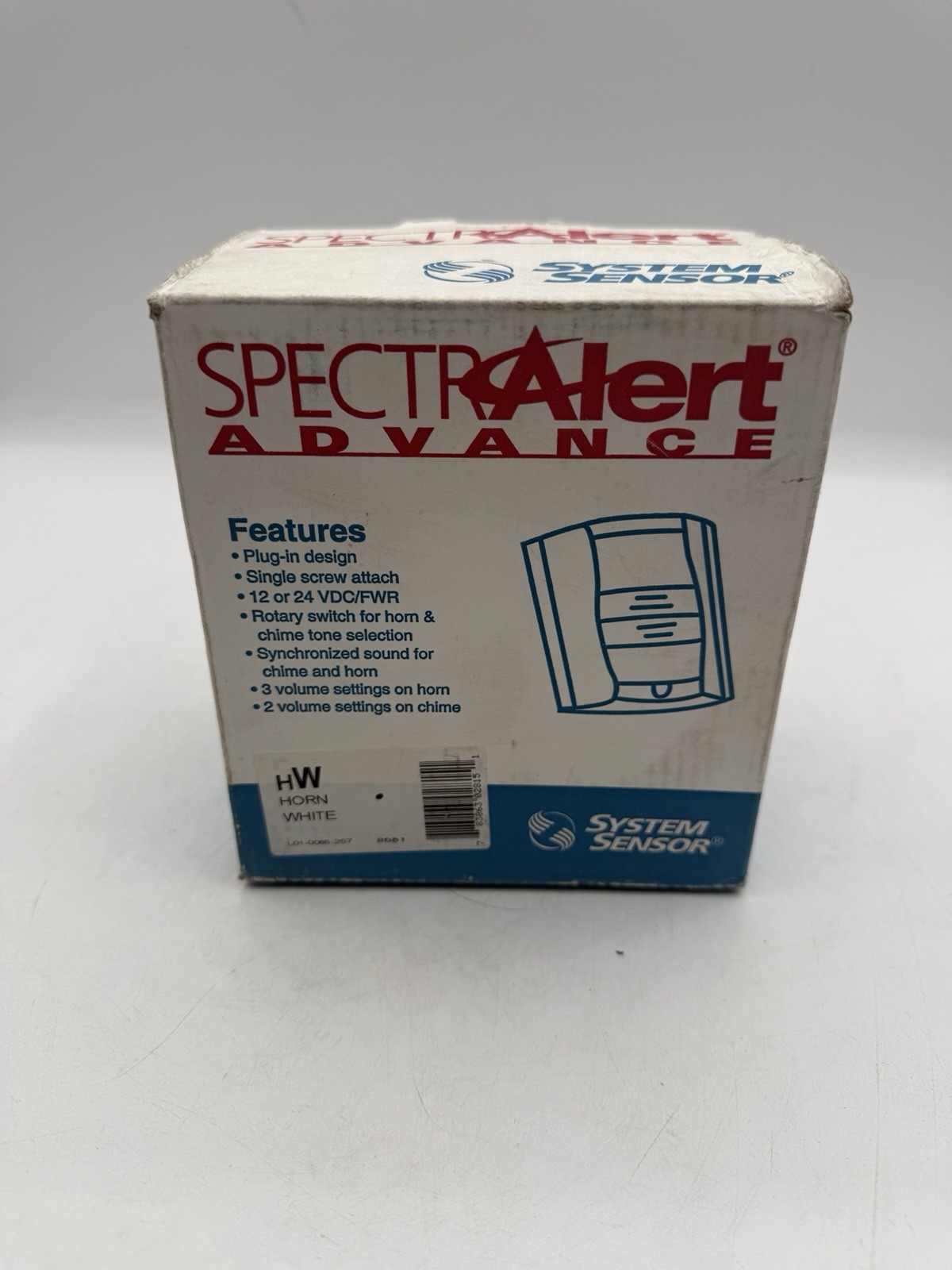 One (1) System Alert Advanced Sensor HW Horn White NEW Open Box For Pictures