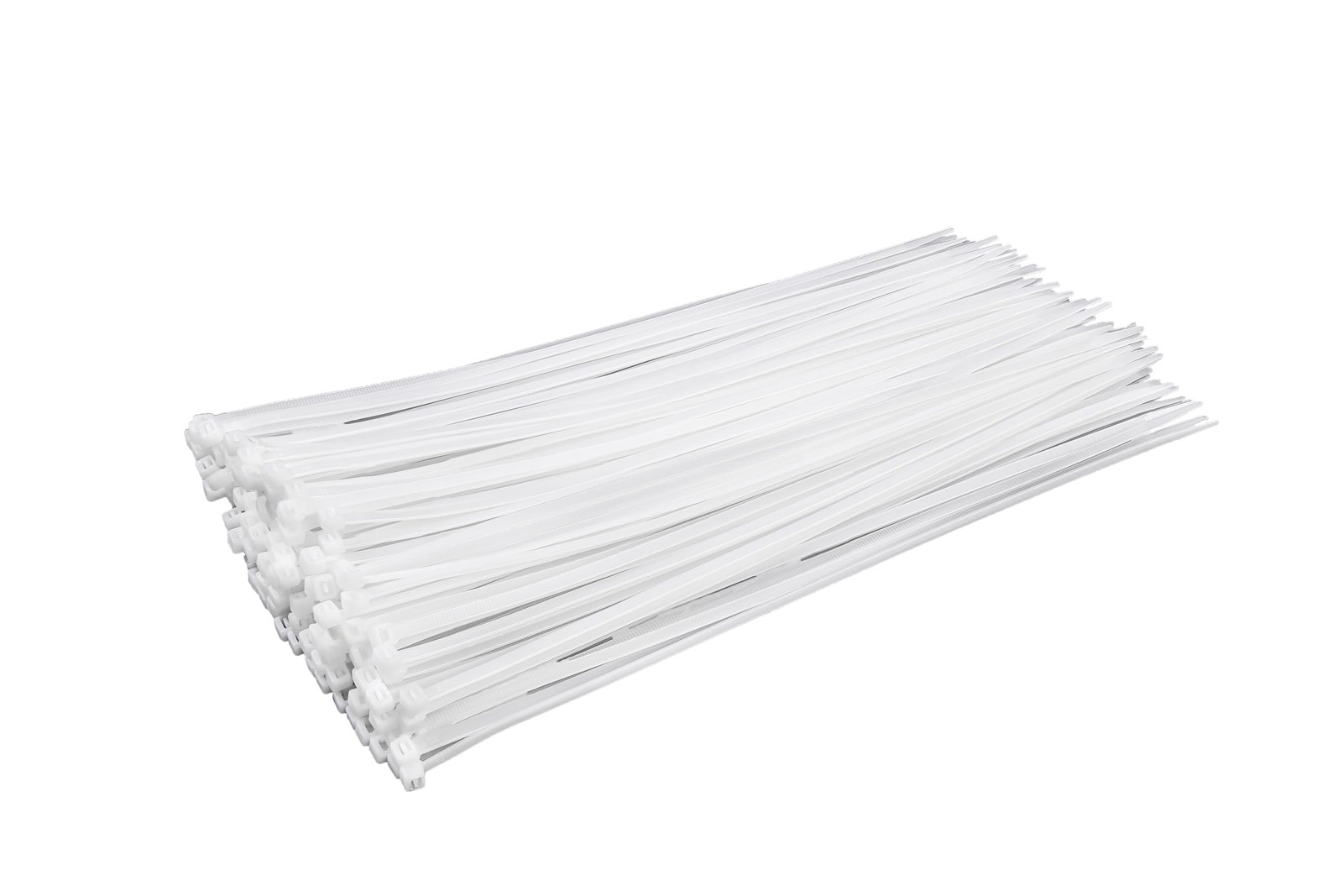 White Zip Ties 14 inch (100 Pack), Clear, 50 lb, UV Resistant Cable Ties for ...