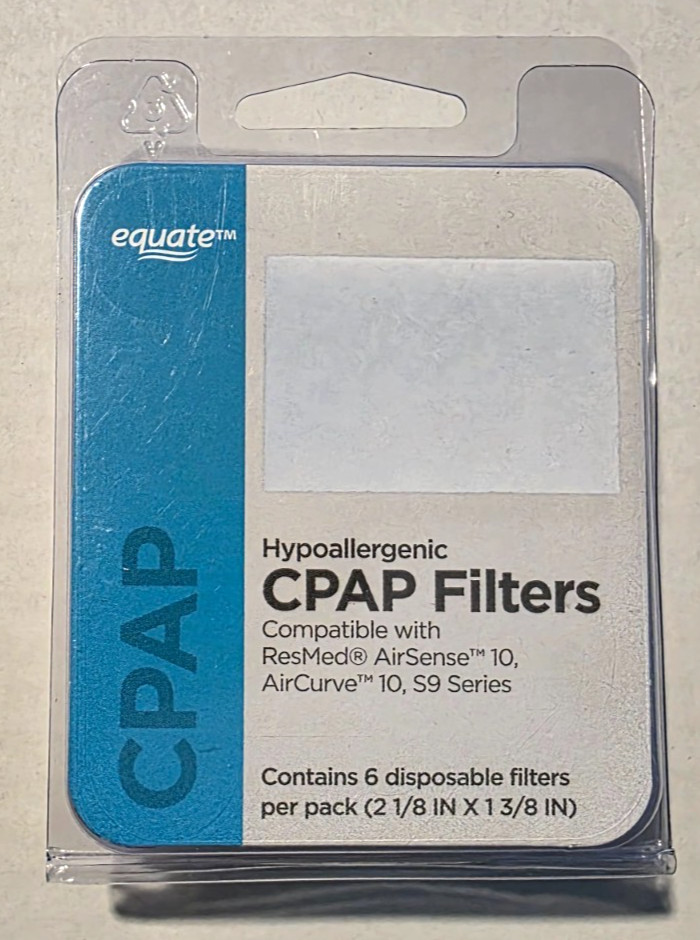 Equate CPAP (5 Disposable Filters) 2 1/8" x 1 3/8 " for Resmed/Airsense Machines