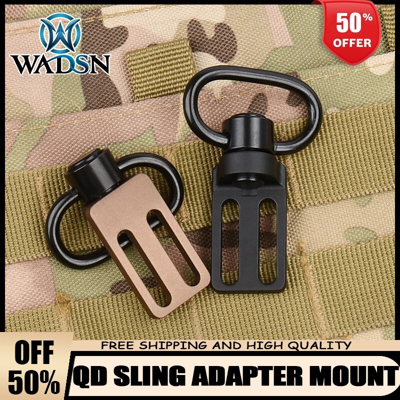 Tactical QD Sling Adapter Shoulder Strap 2To1 Point Triglide Mount Swing Swivels