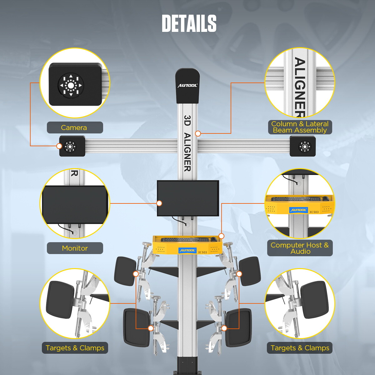 3D Wheel Alignment Machine Wheel Aligner Car Wheel Alignment System Tire Aligner