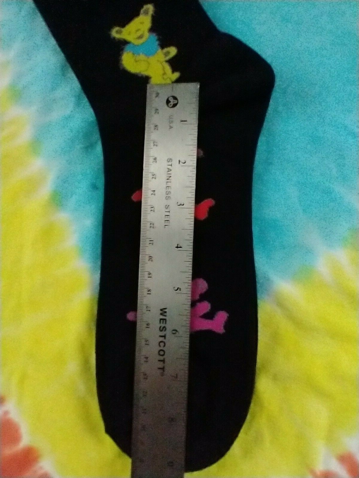 Grateful Dead Men's Dancing Bears Black Socks