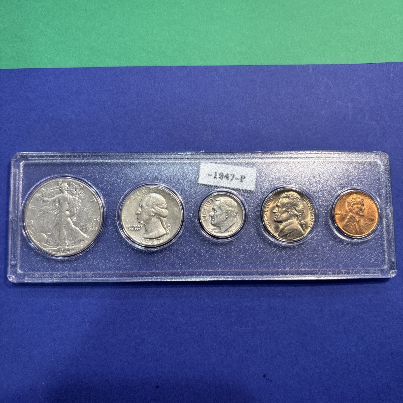 1947-P Affordable US Mint Coin Set Gorgeous Nice Gift High Quality 90% Silver A+