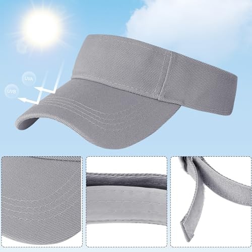 Marrywindix 1 Piece of Sport Wear Athletic Visor Sun Sports Visor One Size Grey
