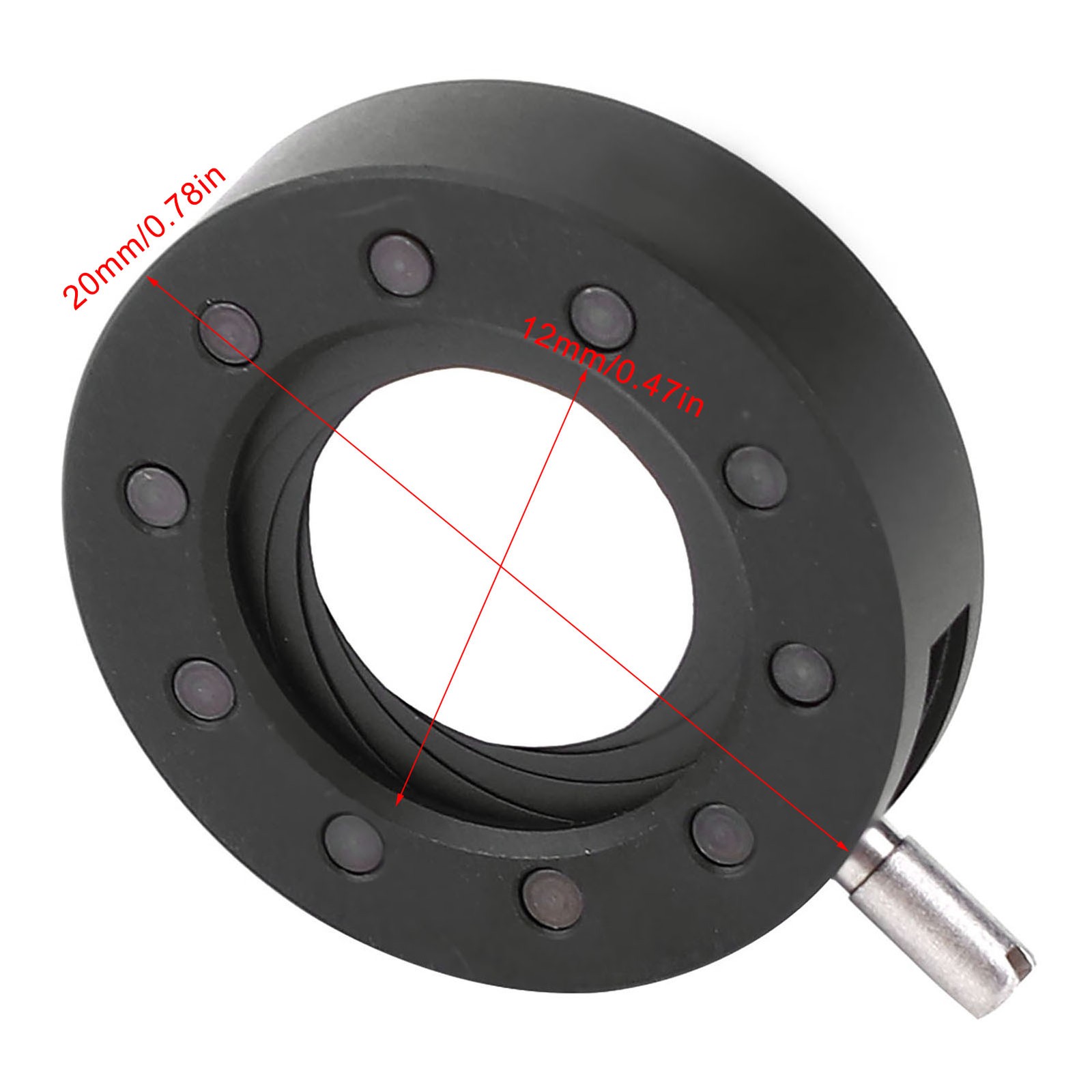 5-Piece Microscope Iris Adapter Aperture Set For Light Control Premium