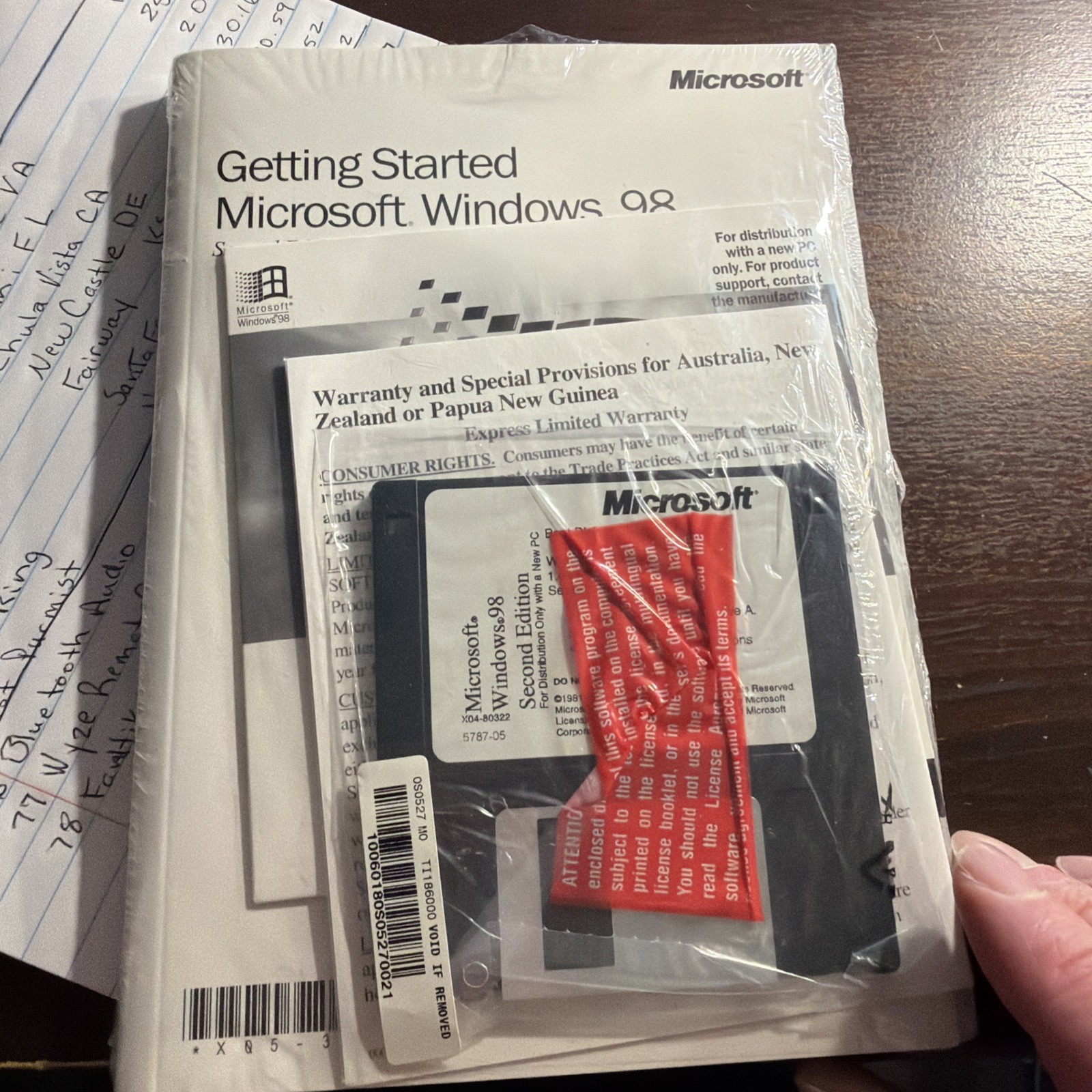 MICROSOFT WINDOWS 98 SE SECOND EDITION FULL OPERATING SYSTEM MS WIN 98SE =NEW=