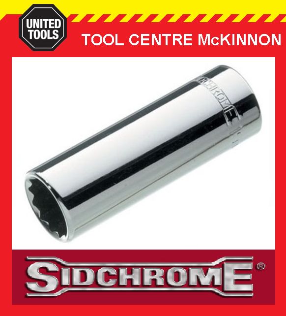 SIDCHROME SCMT14459 1/2” DRIVE 12pt 11/16" TORQUEPLUS DEEP SOCKET