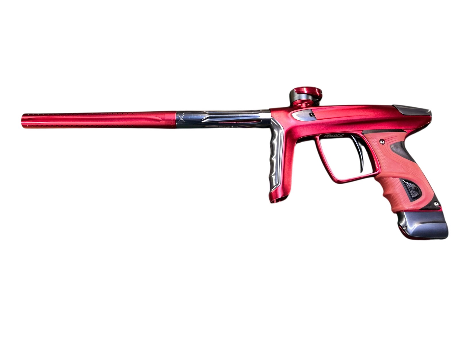 Used DLX TM40 Paintball Marker w/ Case - Red/Grey