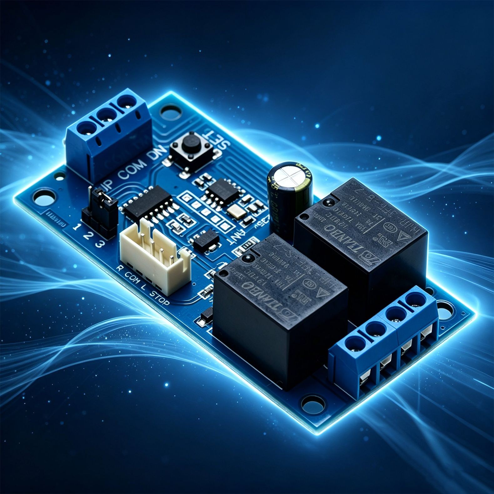 Remote Control Motor Wireless Remote Switch 12V Universal 2 Channel RF433MHz