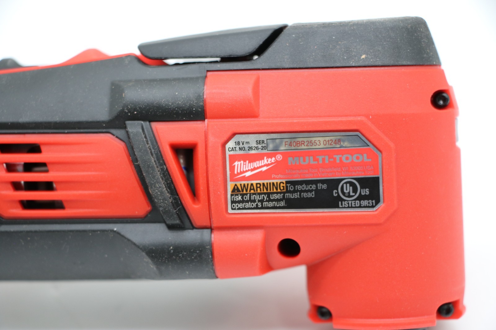 Milwaukee M18 18V Cordless Multi Tool - 2626-20 (Tool Only)
