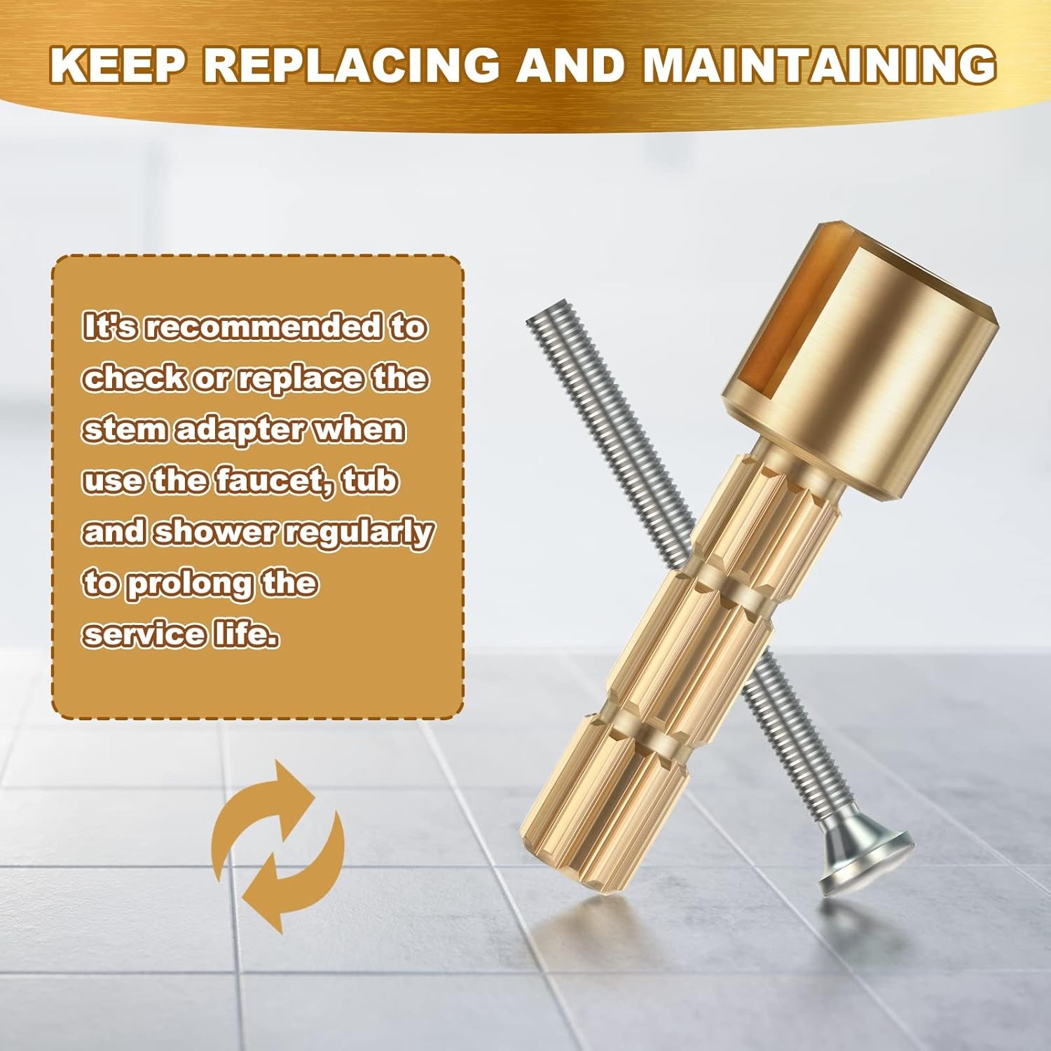 2 Pack Stem Adapter Replacement for 970 0770 Plumbing Equipment Compatible