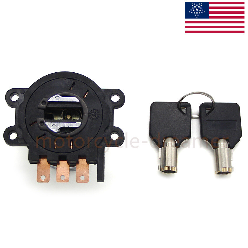 Chrome Ignition Switch & Keys For Harley FXST SOFTAIL STANDARD 2000-10 71501-93