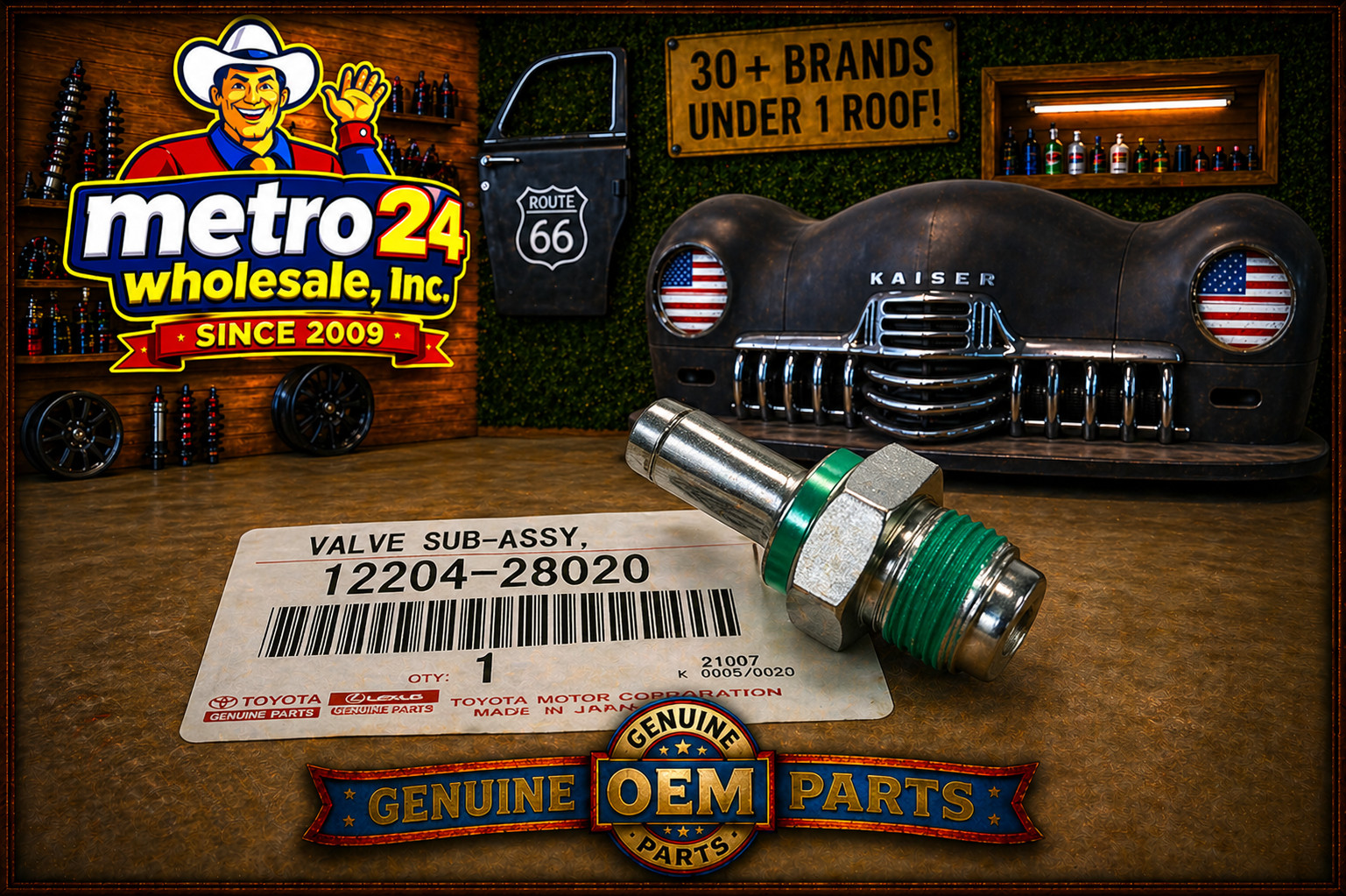 (1) OEM PCV VALVE FOR TOYOTA 2010-2018 PRIUS 1.8L 12204-37010 - same as dealer