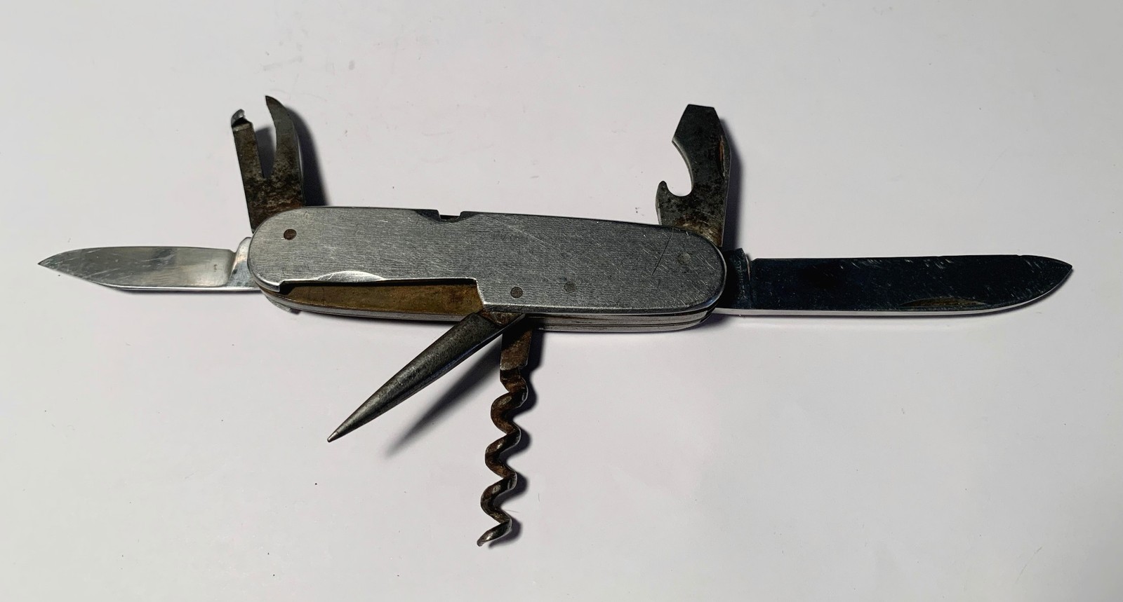 Solingen Germany Stainless Multi Tool Pocket Knife Corkscrew Bottle Opener