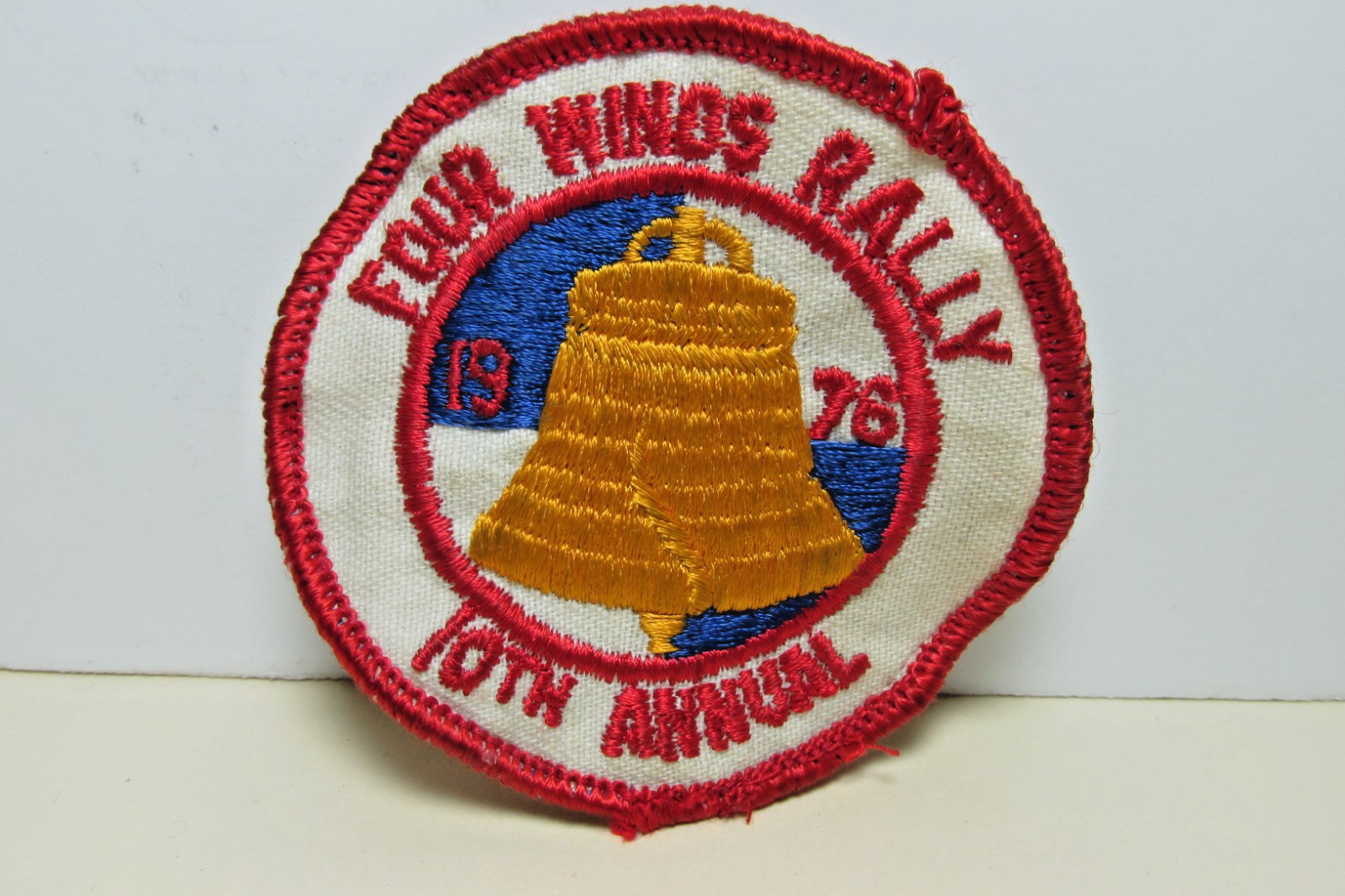 Four Winds BMW Motorcycle Rally 1976 Patch 10th Annual Liberty Bell Biker Patch