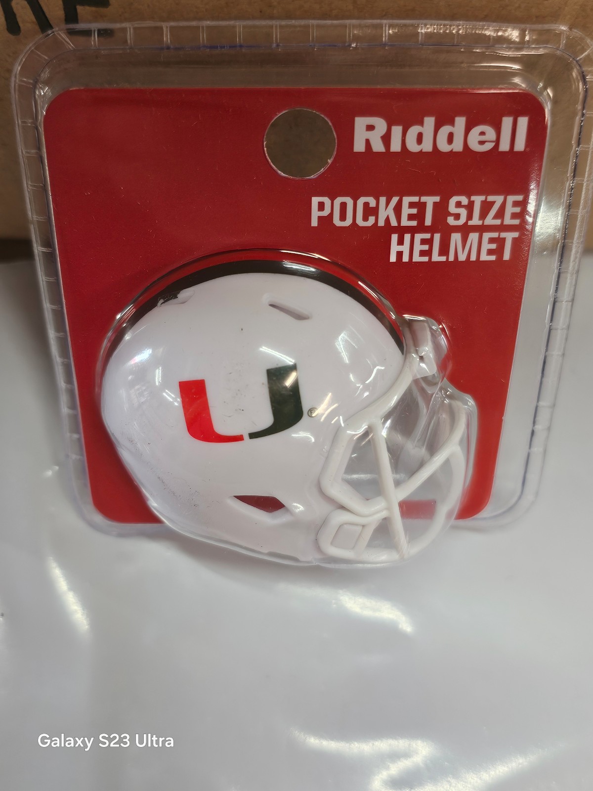 MIAMI CANES HURRICANES CLAMSHELL 2026 VERSION NCAA  POCKET PRO HELMET RIDDELL