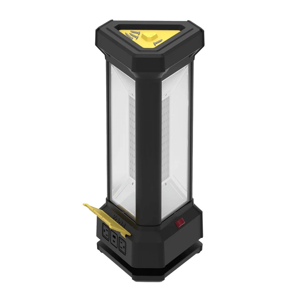 New Koda 9000 Lumens LED Tower Work Light W/Power & USB Ports, 5.8"WX14.1"LX6.6H