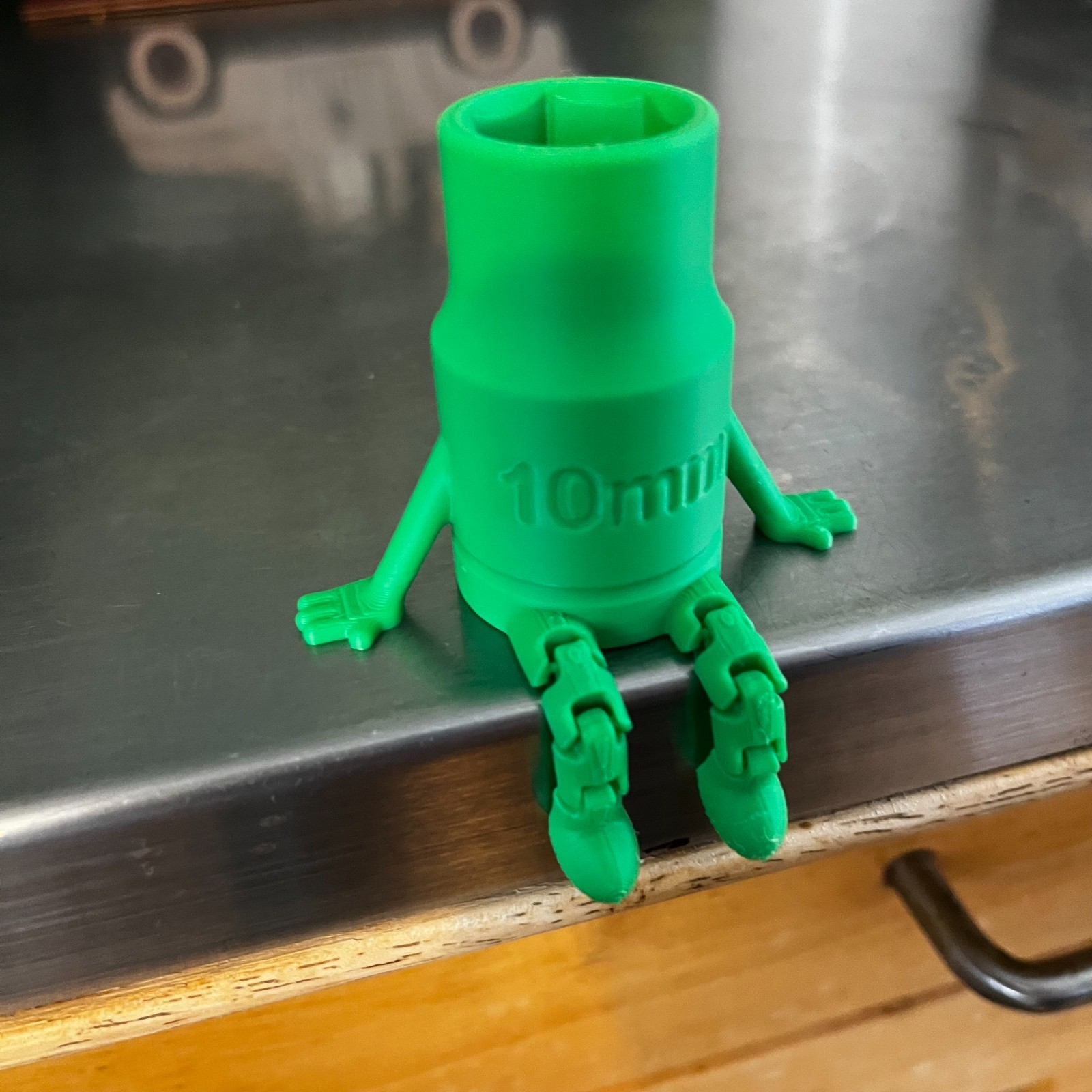 10 MM Socket Buddy arms & legs 3d printed GREEN