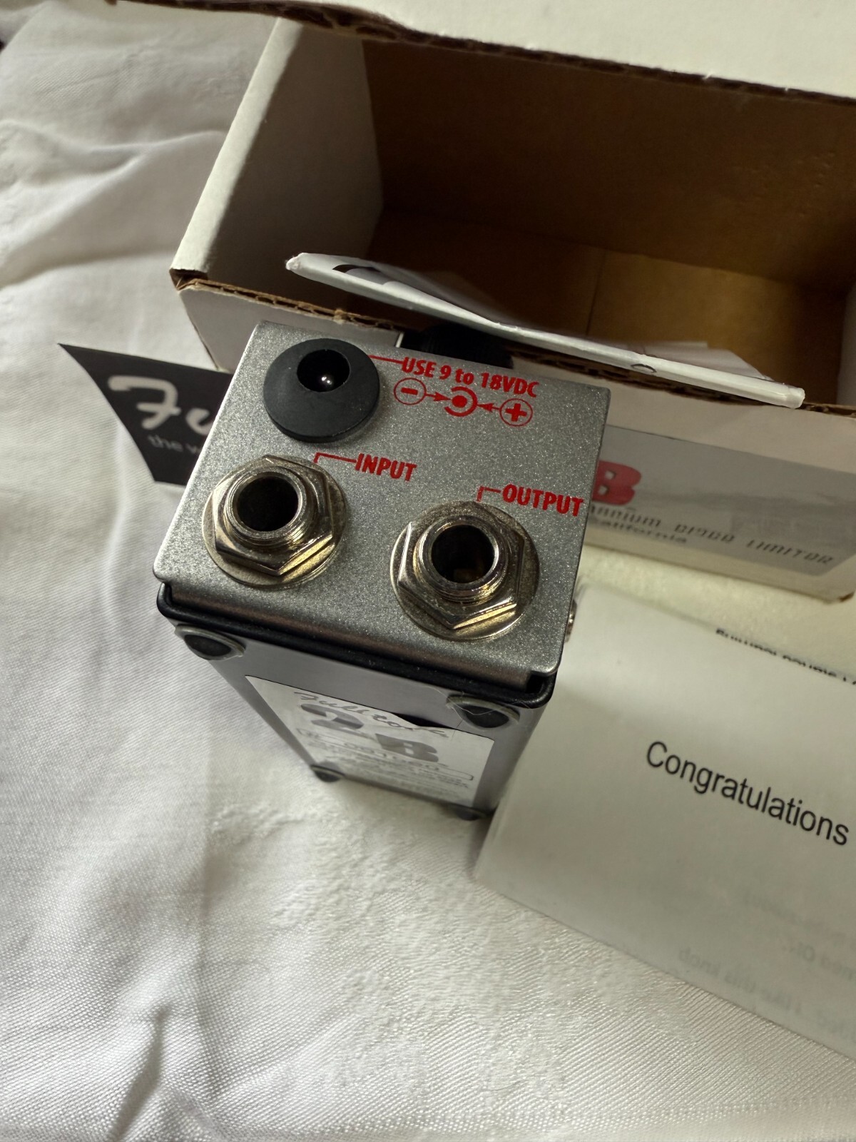 Fulltone 2B JFET Booster With Germanium Diode Limiter Guitar Pedal- New Open Box