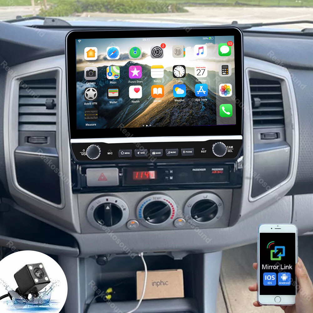 10.1'' For Toyota Tacoma 2005-2013 Car Radio Stereo Android 13 GPS WI-FI Carplay