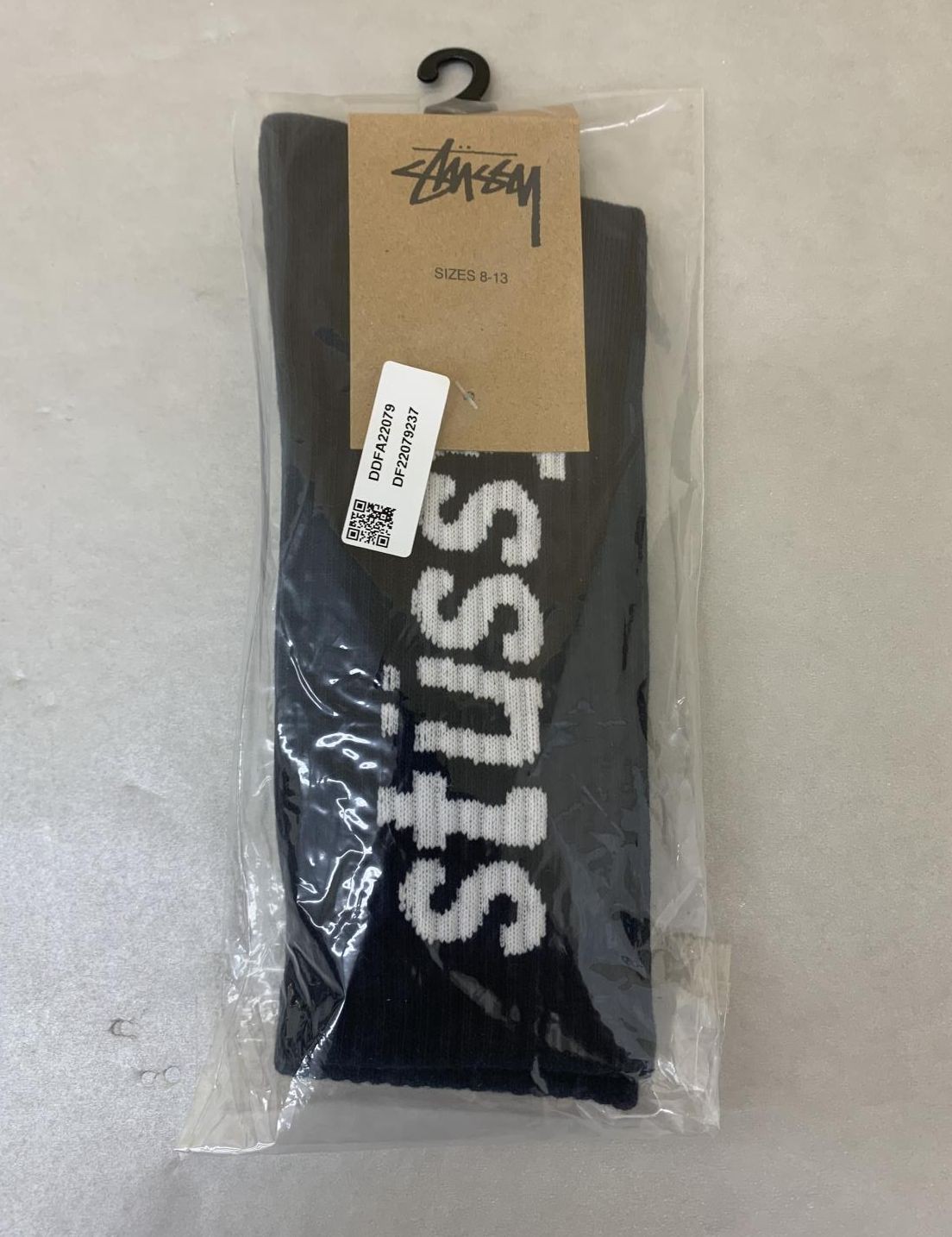Stussy Mens Helvetica Jacquard Crew Socks in Black Size 8-13 (138742)
