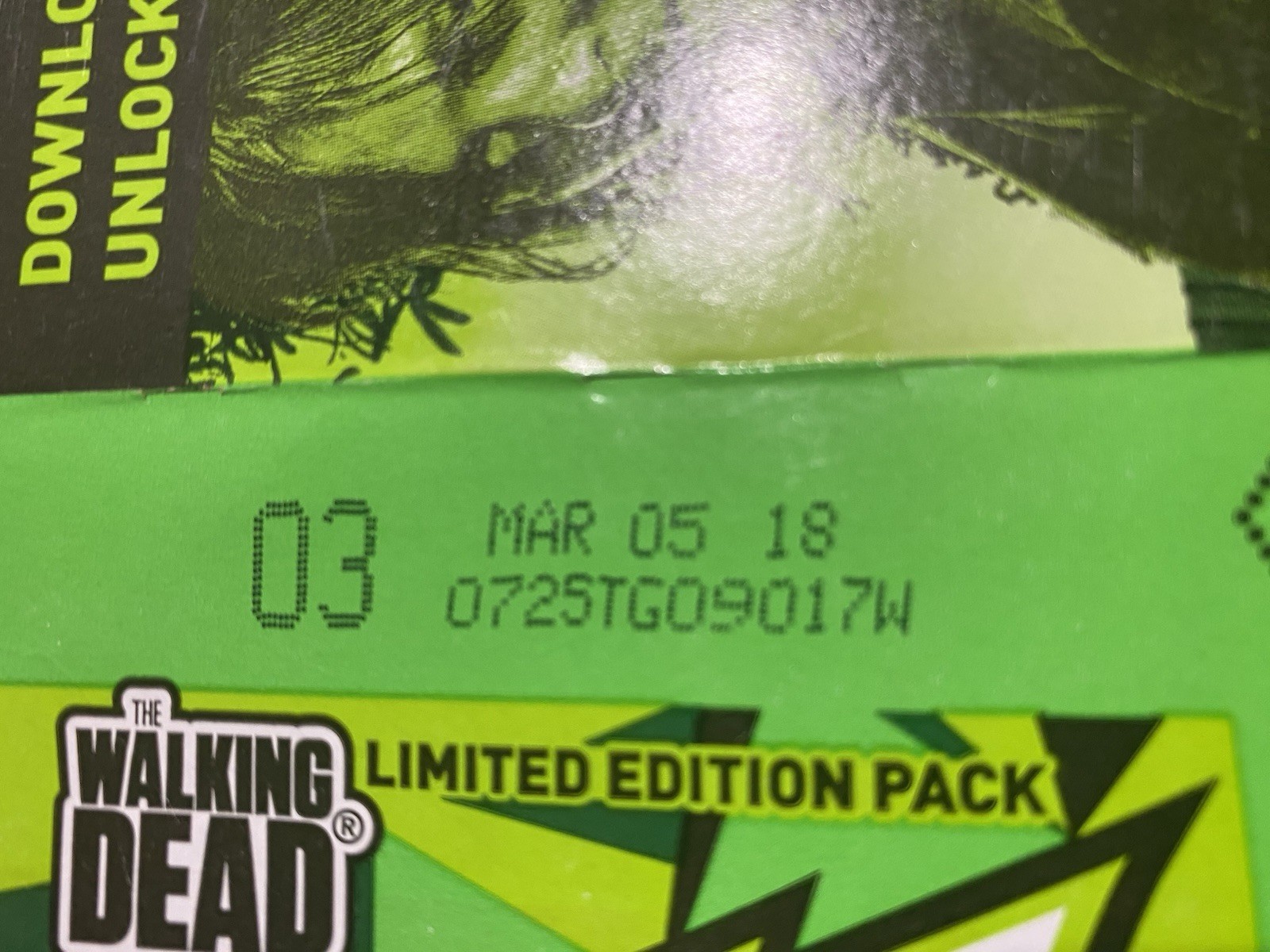 2017 EMPTY Limited Edition Mountain Dew Walking Dead 12 Pack Box Flattened
