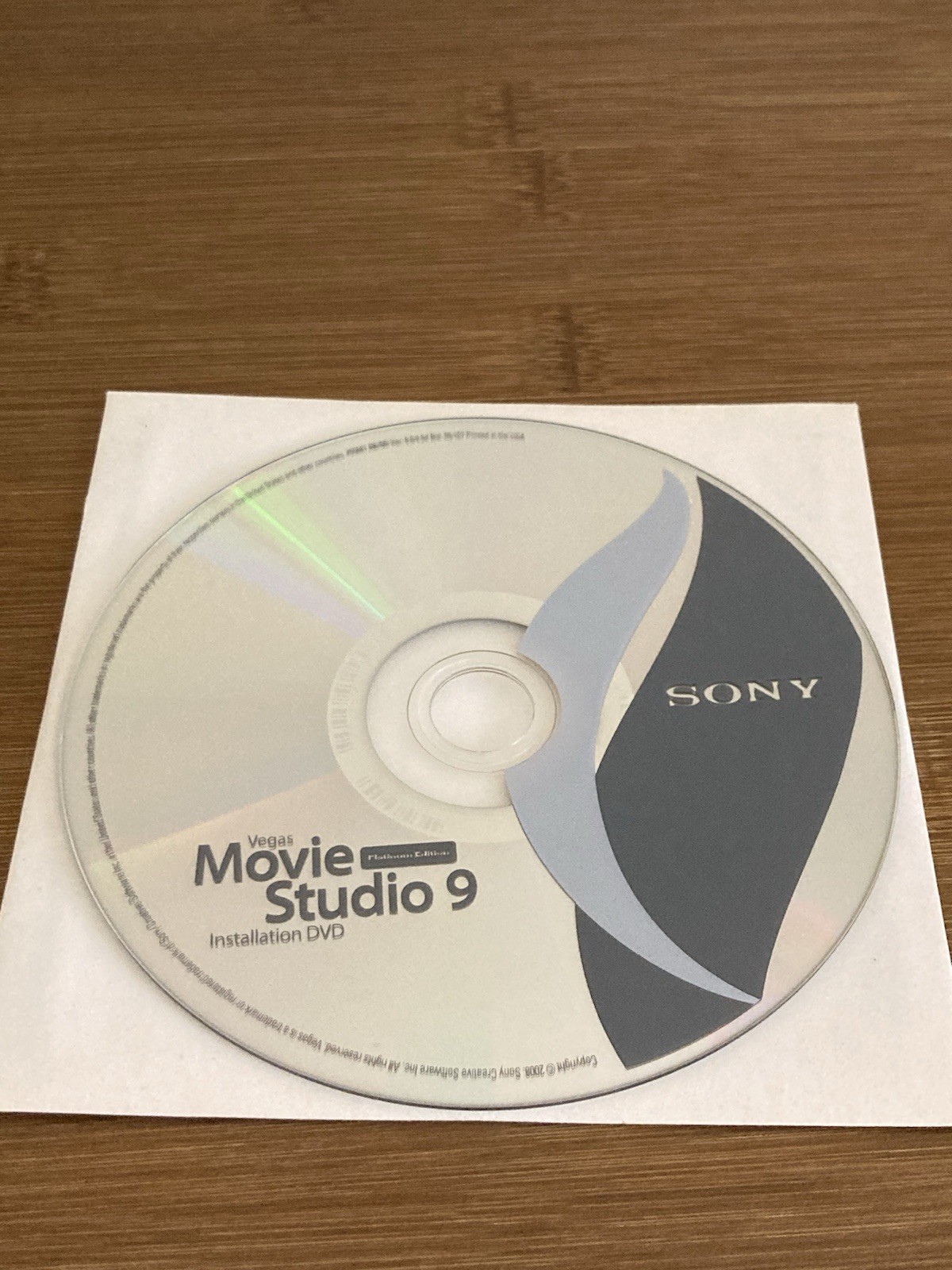 Sony Vegas Movie Studio 9 Installation Disc Windows Original Software CD w/ Code
