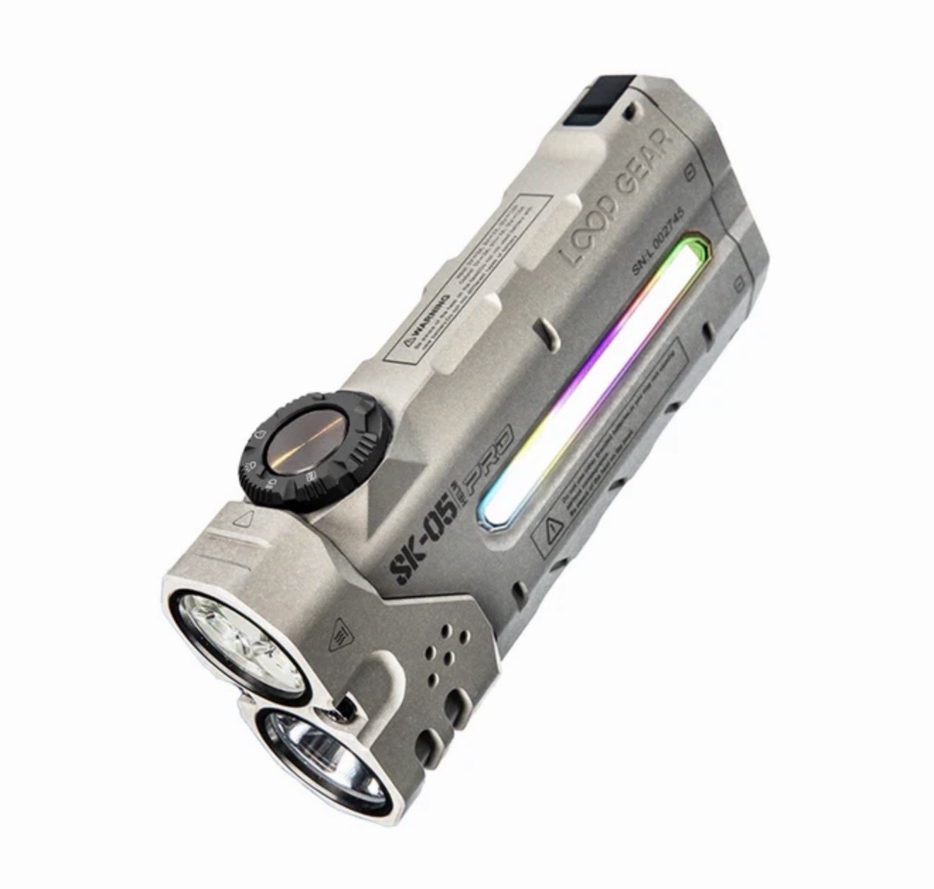 LOOP GEAR SK05 Pro 4360LM Rechargeable Flashlight 8000mAh Power Bank IP68 NEW