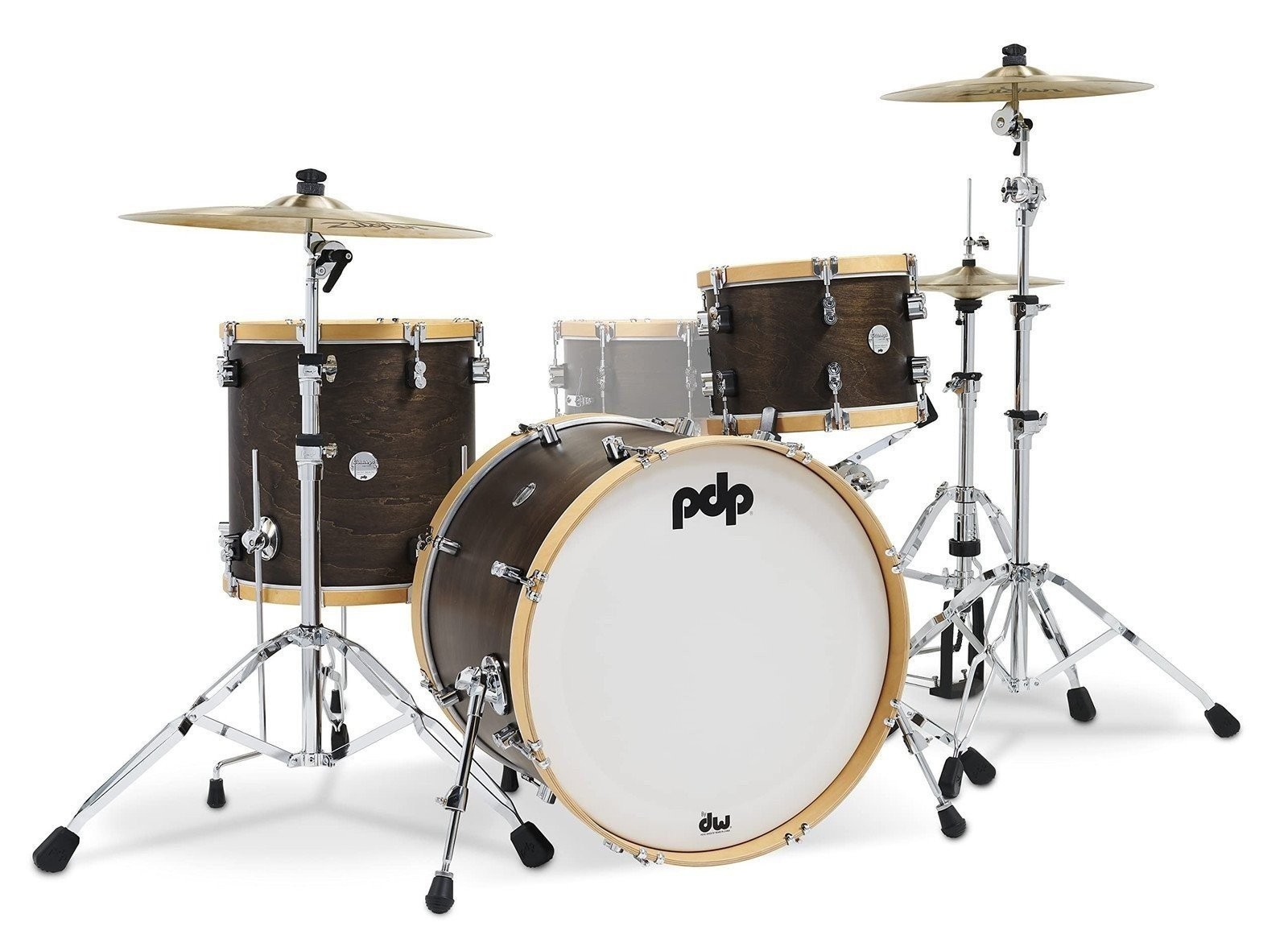 Pacific Drums & Percussion Set Concept Classic 3-Piece w/22 Kick, Walnut with...