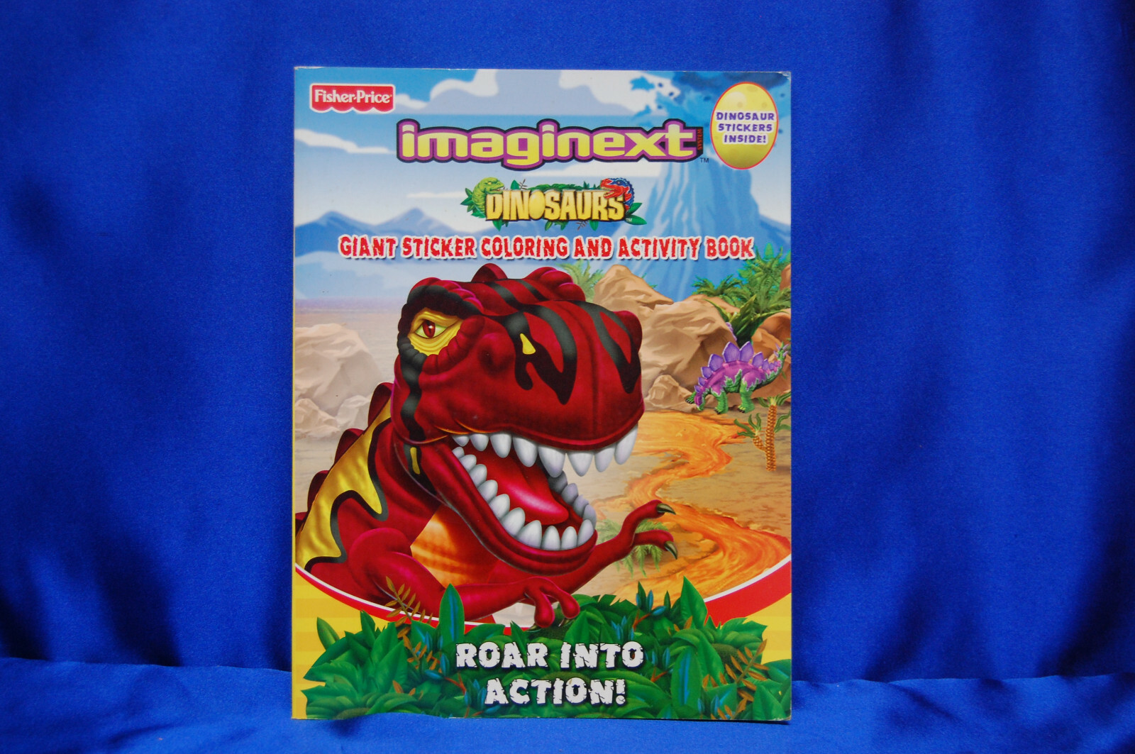 Imaginext Color & Activity Books Dinosaur Puzzles Mazes Roar InTo Action Sticker